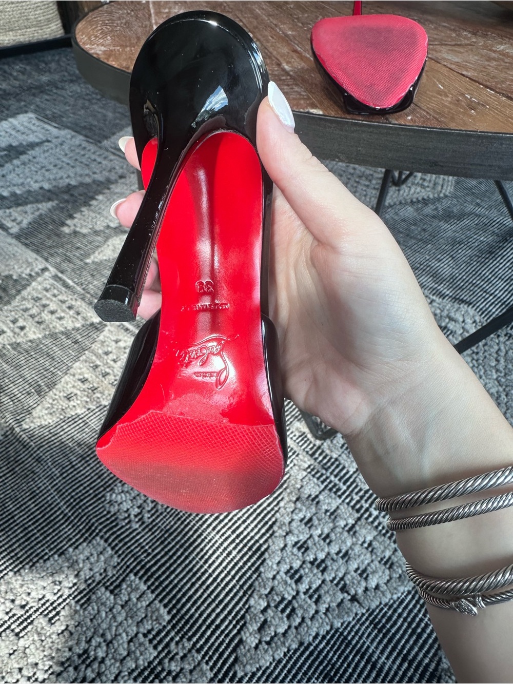 Christian Louboutin Black Patent Me Dolly 100mm - Picture 6 of 10